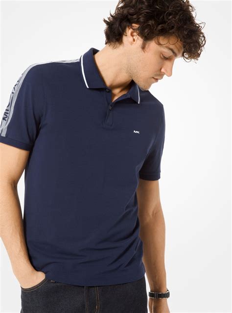 navy blur michael kors : Men's Casual Polo Shirts